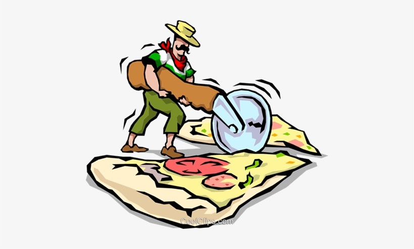Man Slicing Pizza, transparent png