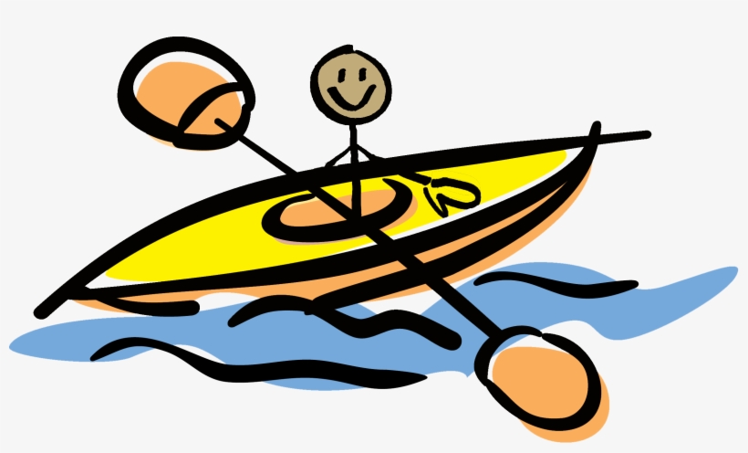Splash Clipart River - Kayaking Cartoon, transparent png