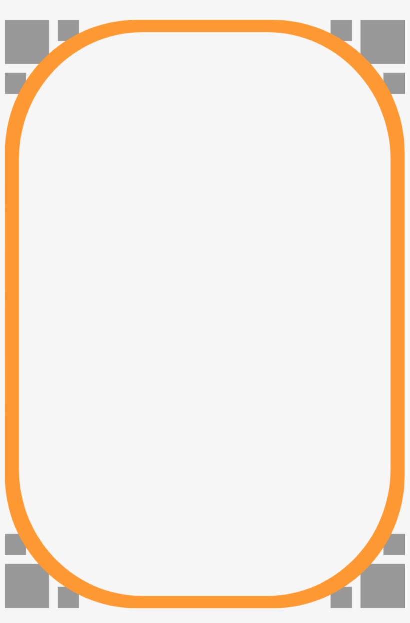 Orange Border Frame Png Peoplepng Com - Frame Png Clipart, transparent png