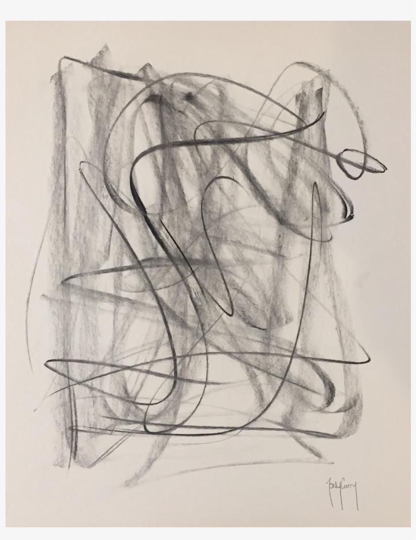 Original Modern Charcoal Drawing By Tony Curry, transparent png