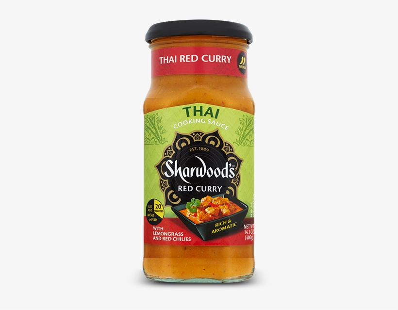 Red Curry Simmer Sauce - Sharwoods Red Curry Sauce, Thai, Medium - 14.1 Oz Jar, transparent png