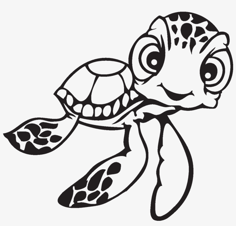 Stickers Muraux Animaux - Colouring Turtle, transparent png