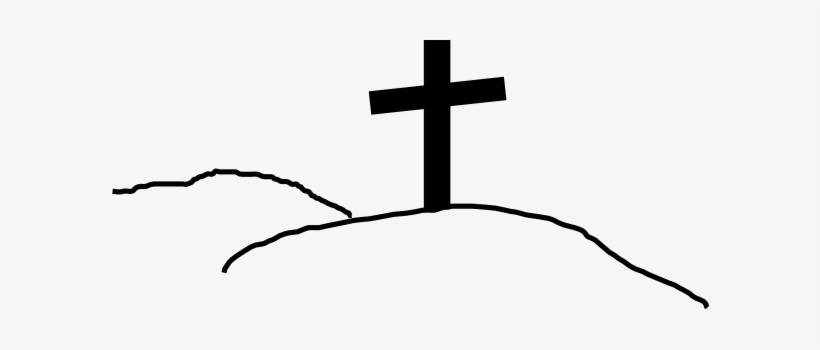 Cross On Hill Clip Art - Cross On Hill Png, transparent png