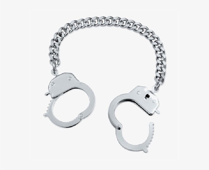 Nancy Grace Handcuff Bracelet - Silver-tone Handcuffs Chain Bracelet - Halloween Jewelry, transparent png
