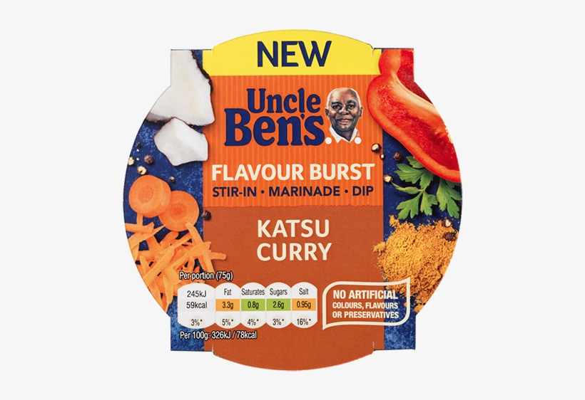 T5004 Ub Flavour Burst Katsu Curry 150g - Uncle Ben's Flavour Burst, transparent png