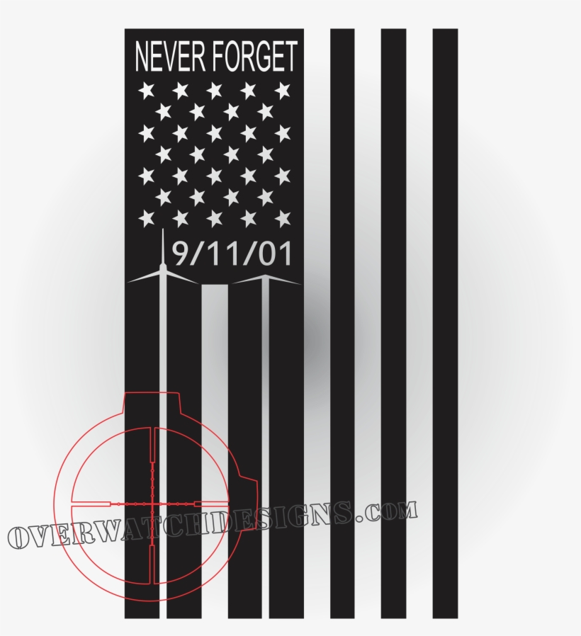 9/11 Memorial Flag Decal - American Flag Clipart Down, transparent png