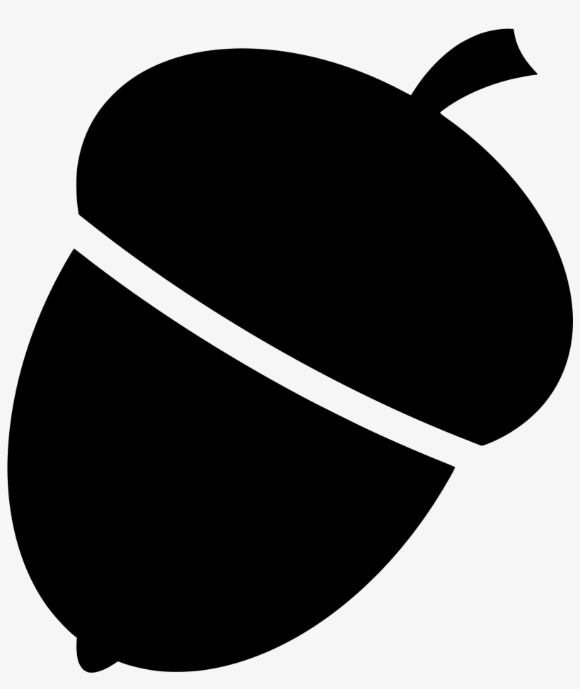 File Black And White Wikimedia Commons Open - Acorn Clip Art Black And White, transparent png