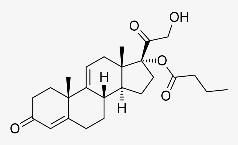 9,11 Dehydrocortexolone 17α Butyrate - Testosterone Molecule Throw Blanket, transparent png