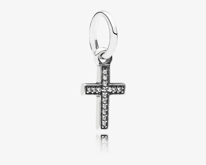 Symbol Of Faith Cross Dangle Charm, Clear Cz - Pandora 791310cz Symbol Of Faith Charm, transparent png