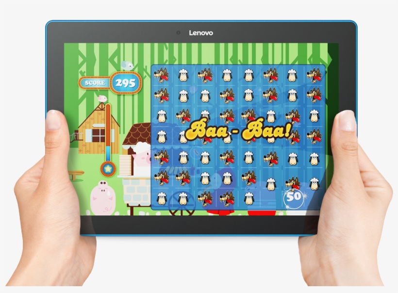 08 Tab 10inch Kids Game Lanscape 2017 06 02 - Lenovo Tab 10 10.1" 16gb Tablet Android 6.0 (marshmallow), transparent png