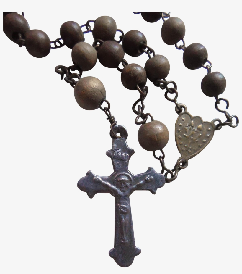 S Wood Bead With - Christian Cross, transparent png