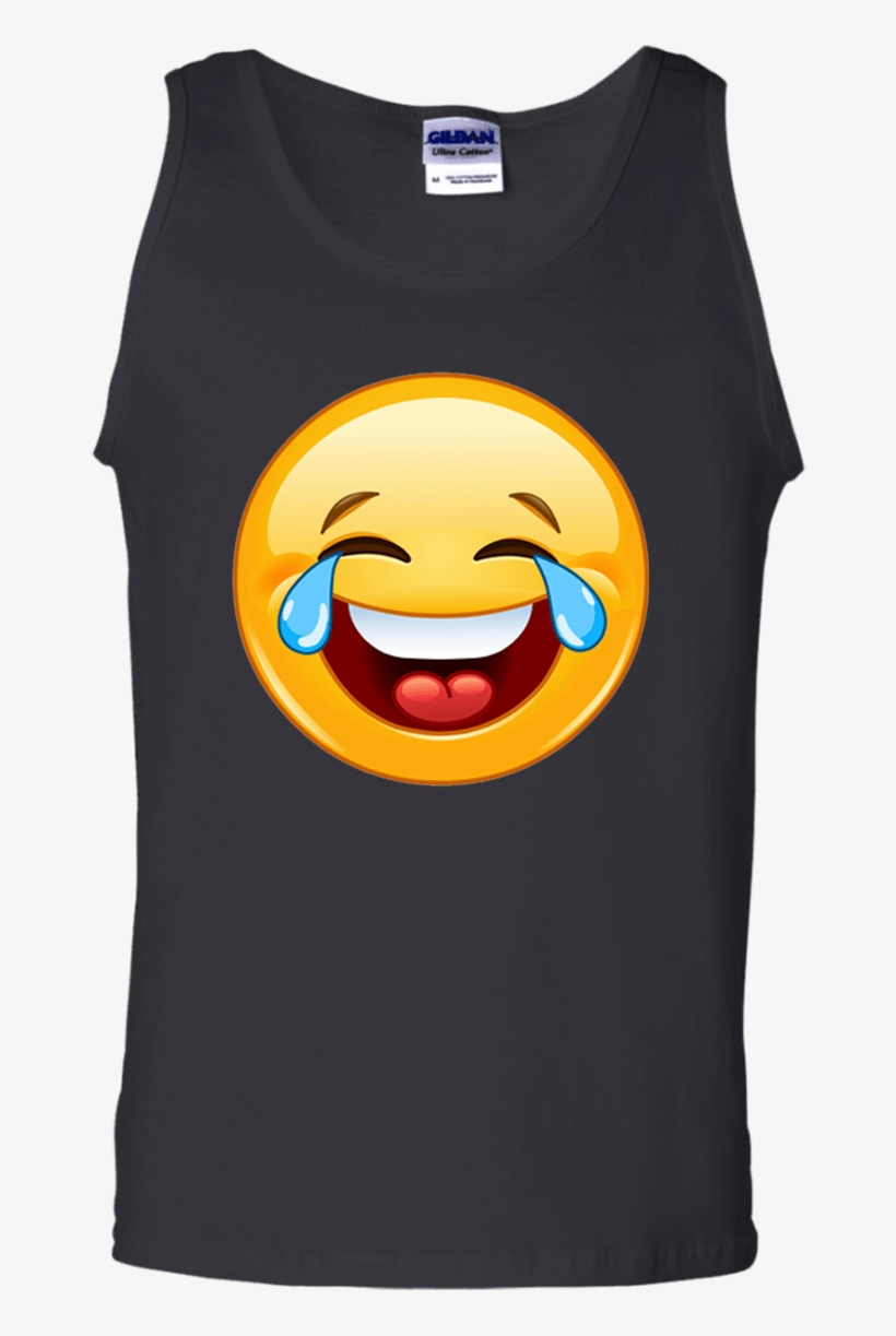 Laugh Emoji Tee Hoodie Tank - Shirt, transparent png