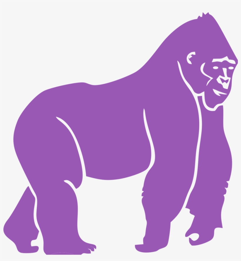 Guerilla Marketing - Gorilla Silhouette, transparent png
