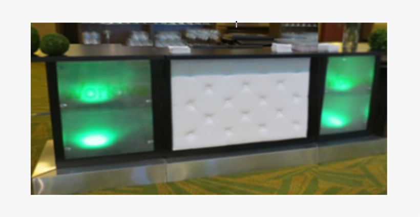 Leather Tufted Bar With Glowing End Caps - Lighting, transparent png
