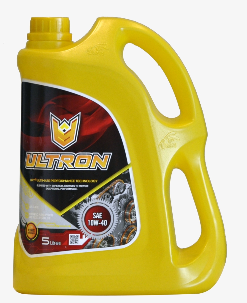 Ultron Semi Synthetic 10w 40 Sl/ci4 5lt - Plastic, transparent png
