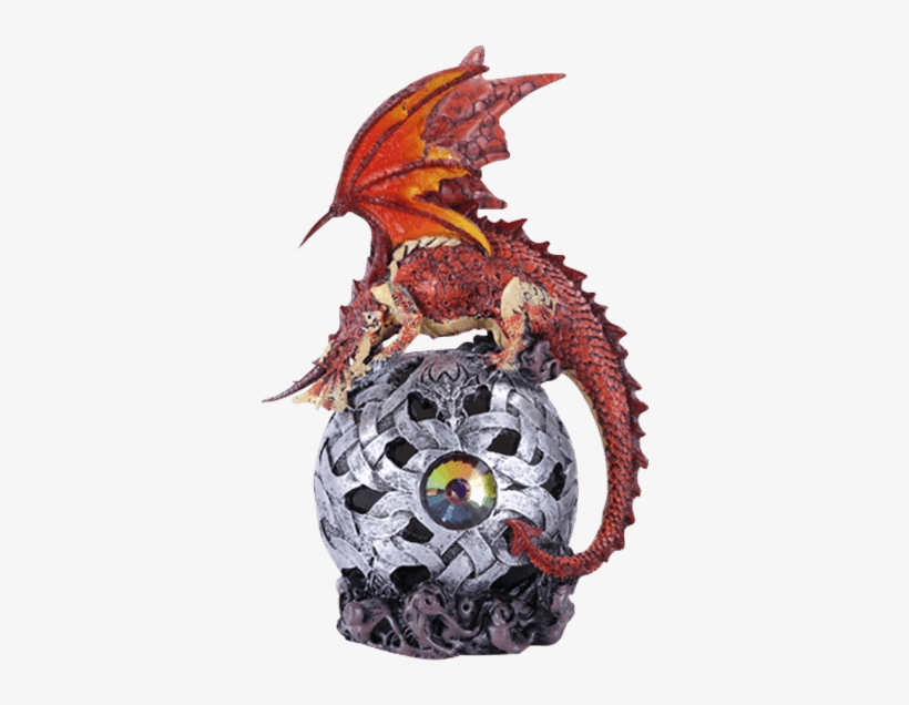 Red Dragon With Led Orb, transparent png