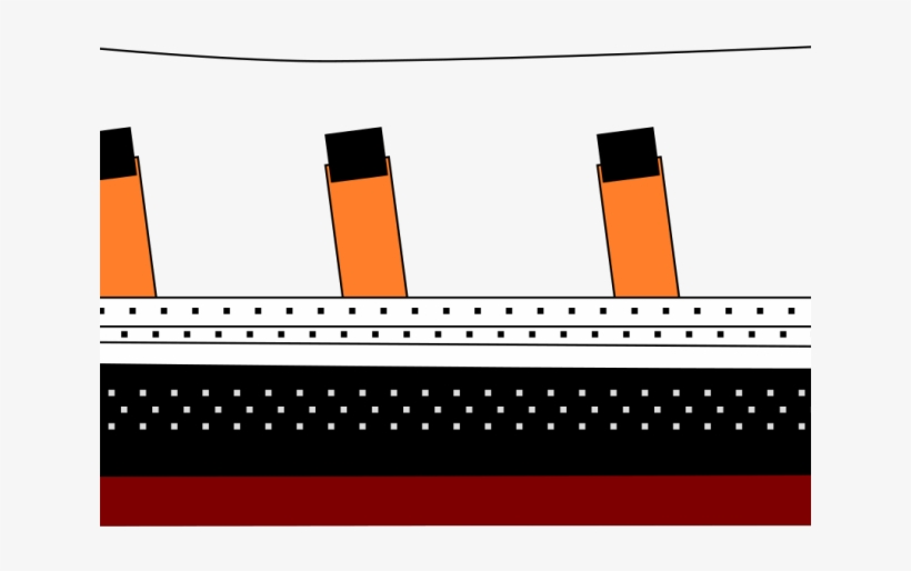 Titanic Clipart Svg - Titanic Drawing Ship, transparent png