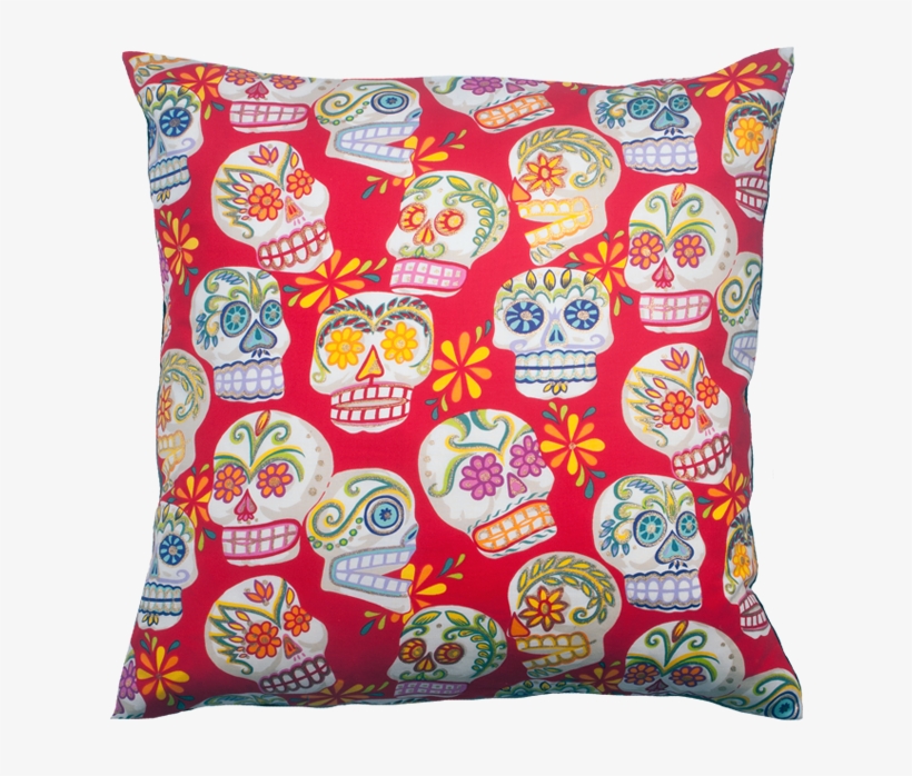 Image Of Skull Cushion - Day Of The Dead Skulls, transparent png