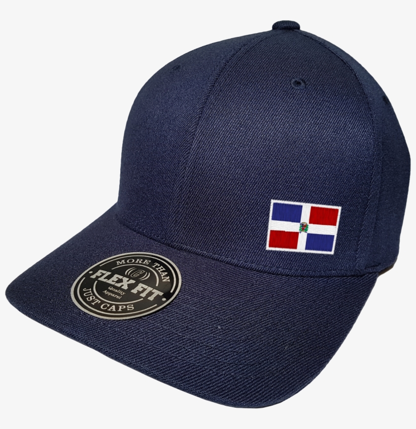 Dominican Republic Cap Flex Fit Fls Navy Blue More - Baseball Cap, transparent png