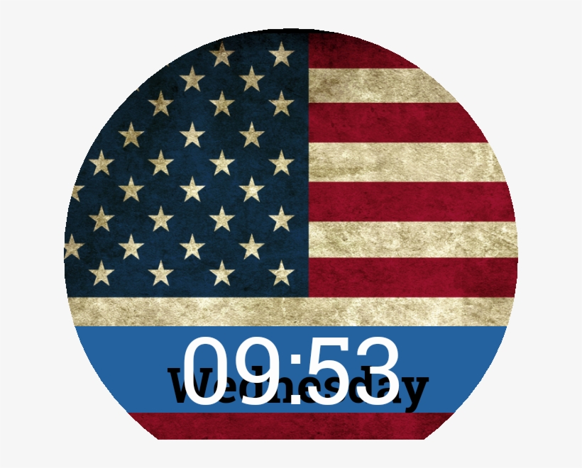 Usa Watch Face Preview, transparent png