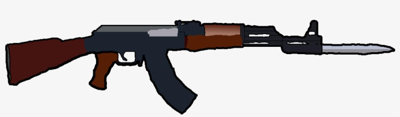 Ak47 - Silueta De Ak 47, transparent png