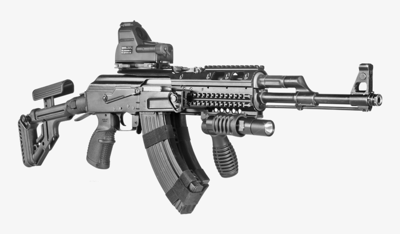 1457 Milled Ak 47 Uas 3d Png Wed - Ak 47 Fab Defense, transparent png