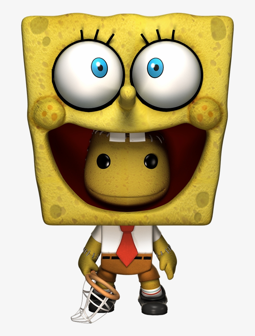 Spongebobfront - Sackboy Spongebob, transparent png