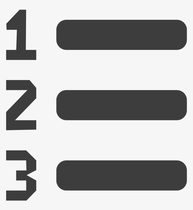 File - Visualeditor - Icon - Number List Ltr - Svg - Eyewear, transparent png