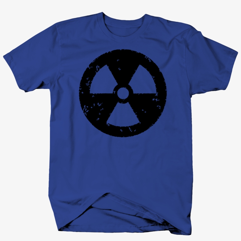 Distressed Biohazard Nuclear Symbol Color T Shirt - Shirt, transparent png