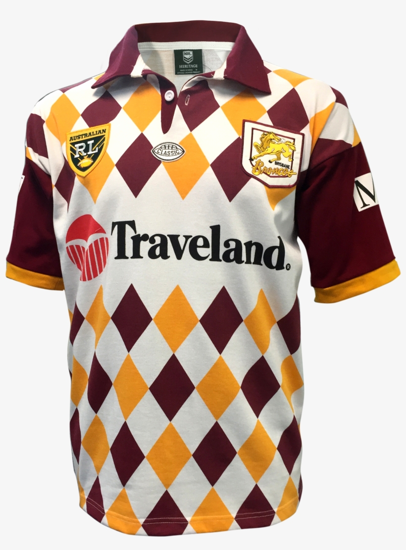 Brisbane Broncos Retro Jersey, transparent png