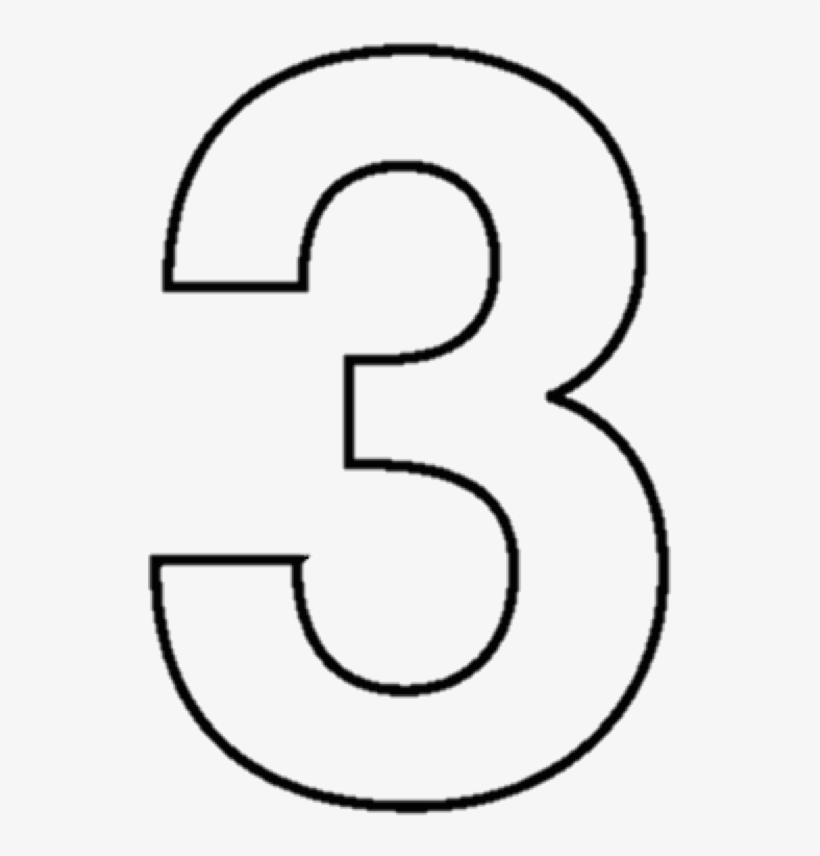 Vector Tokeo La Picha Number Three Pinterest - Clip Art Black And White Three, transparent png