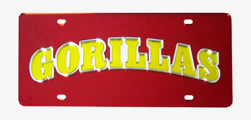 Pitt State Gorillas Arch Automobile License Plate Stockdale - Carmine, transparent png