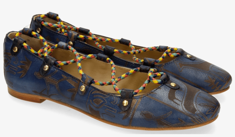 Ballet Pumps Kate 20 Navy Lasercut - Ballet Flat, transparent png