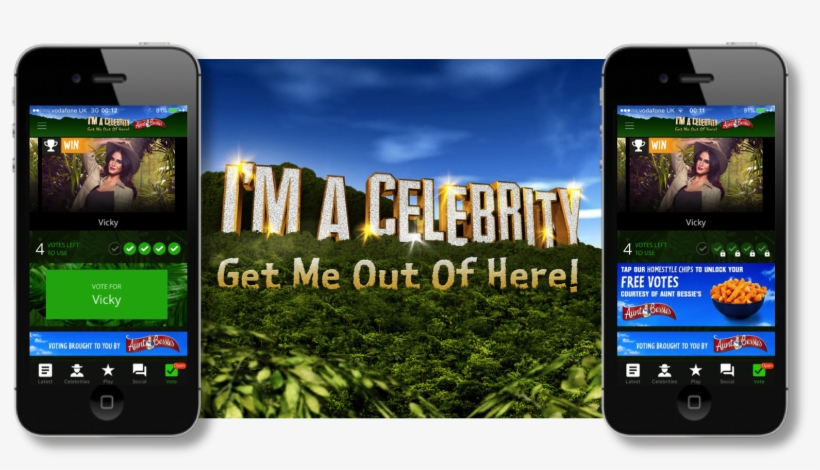 For The Very First Time Viewers Voted For Free On The - Im A Celebrity App, transparent png