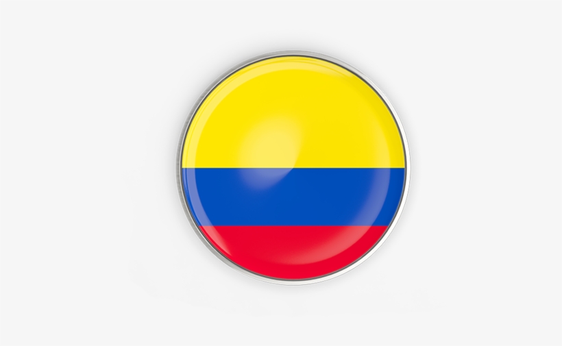 Illustration Of Flag Of Colombia - Colombian Flag In Circle Png, transparent png