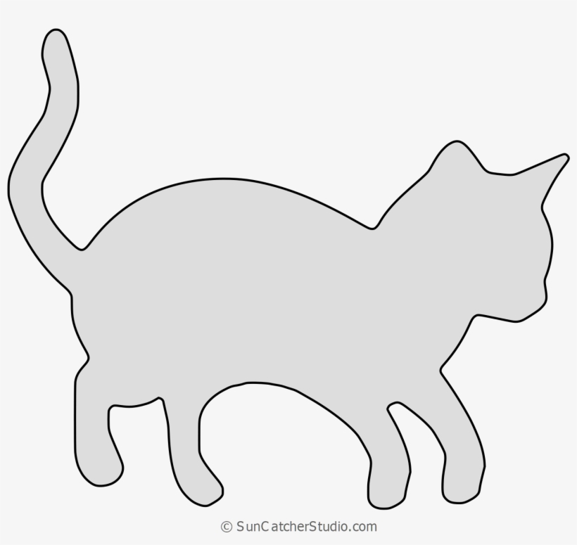 Cat Hunting Cat Silhouette, Pattern, Stencil - Asian, transparent png