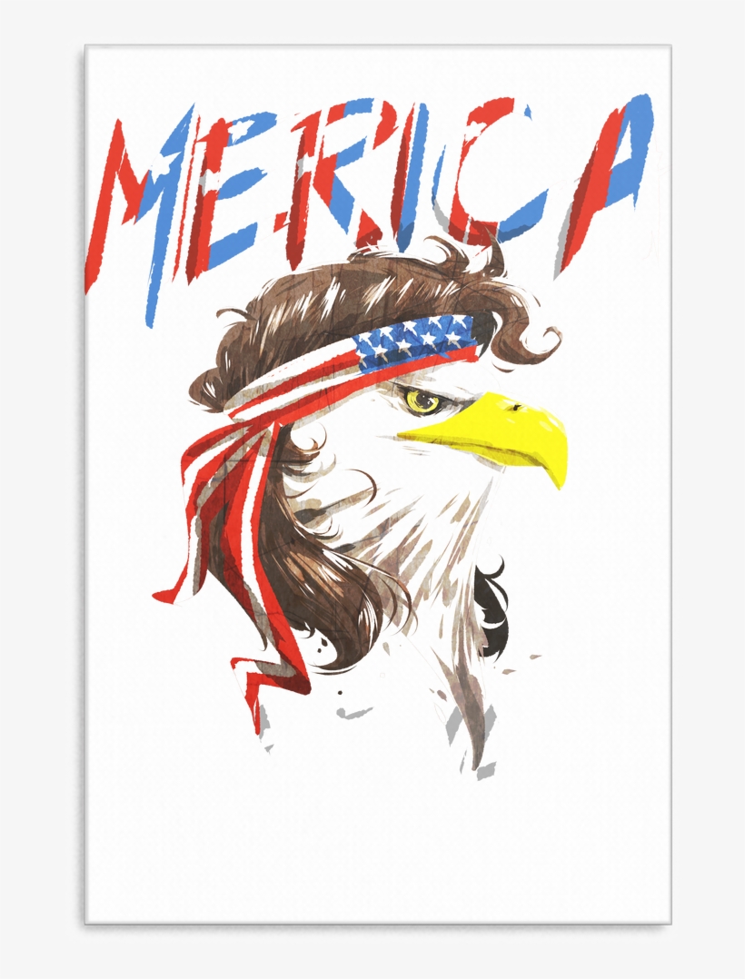 Eagle Mullet Merica American Usa 4th Of July Freedom - Eagle 4th Of July Art, transparent png