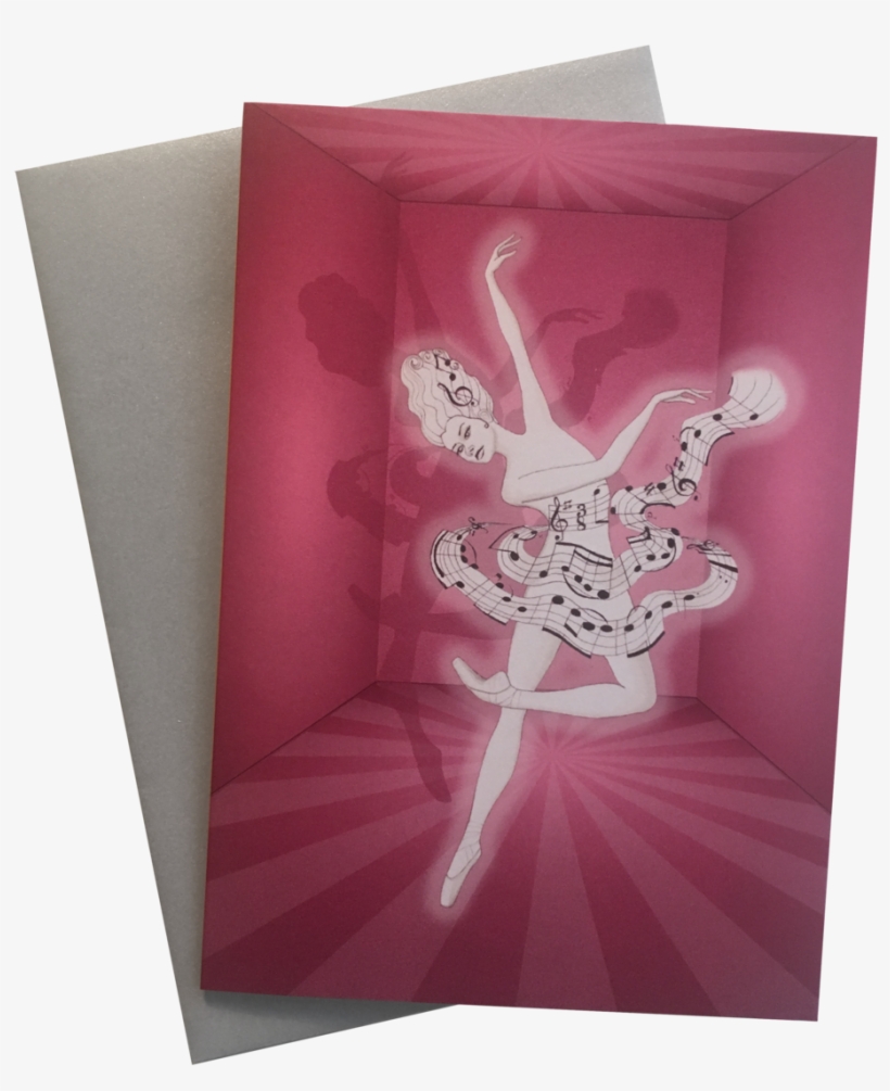 Bigtopballet Musicballerina Greetingcard, transparent png