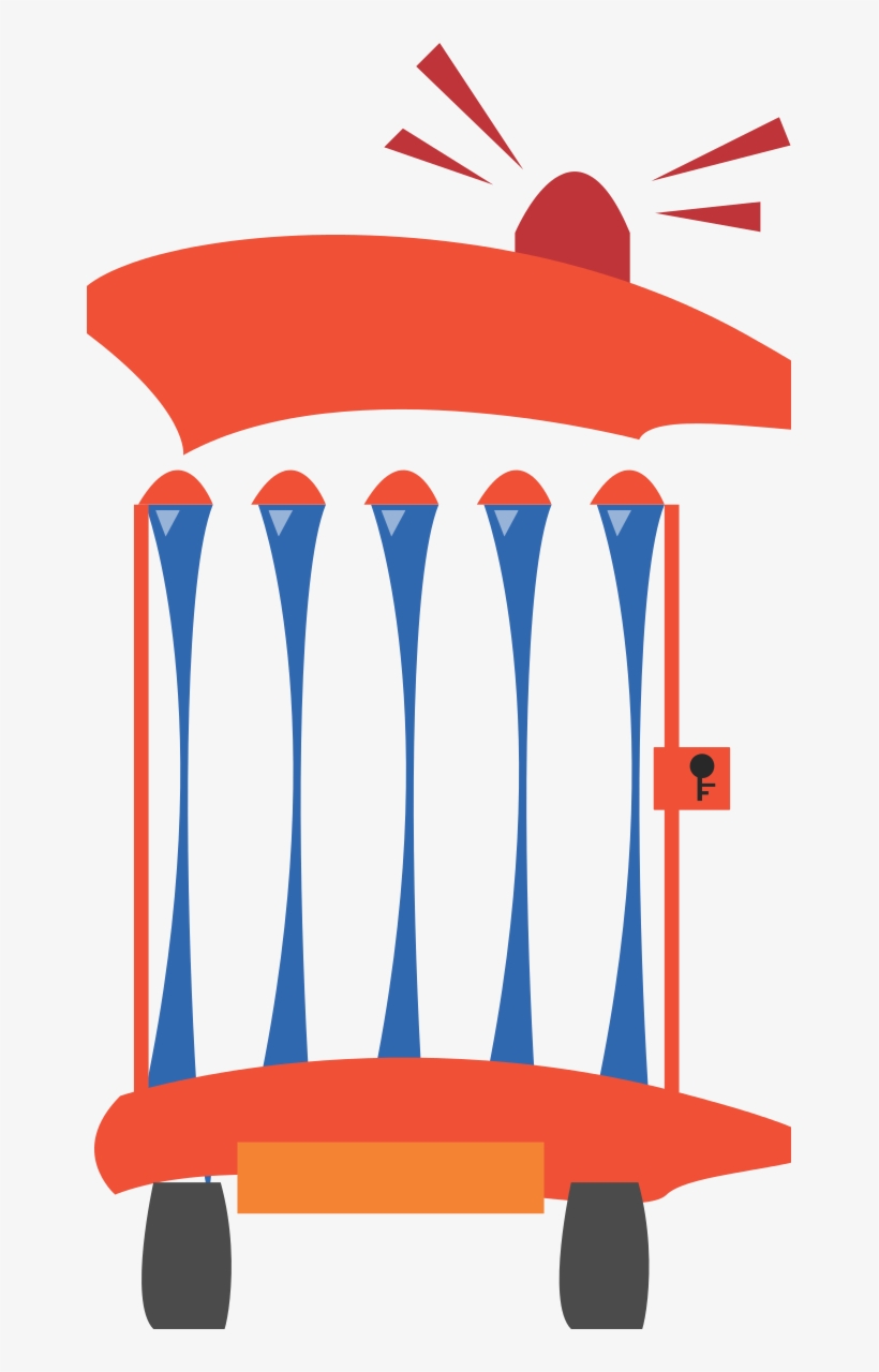 Free Jail Car - Clip Art, transparent png