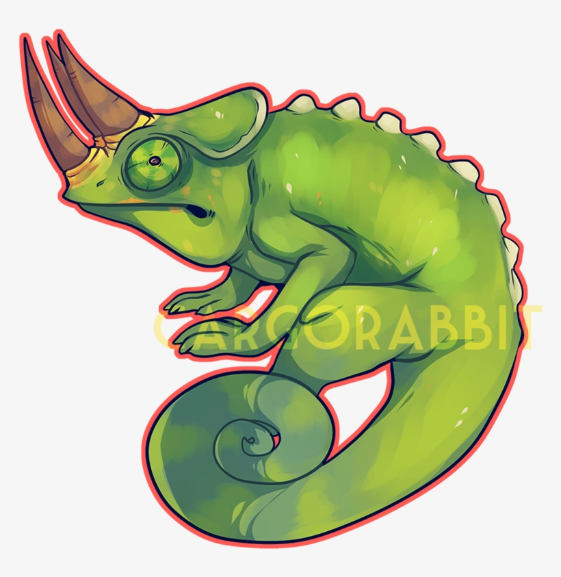Chameleon Clipart Chameleon Outline - Jackson Chameleon Clipart, transparent png