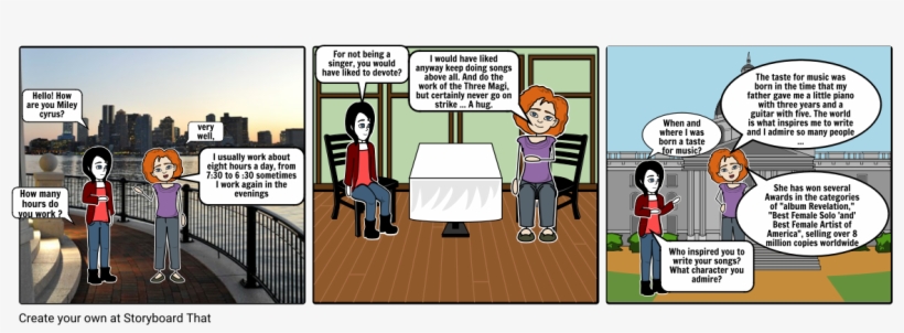 Interview A Miley Cyrus - Cartoon, transparent png