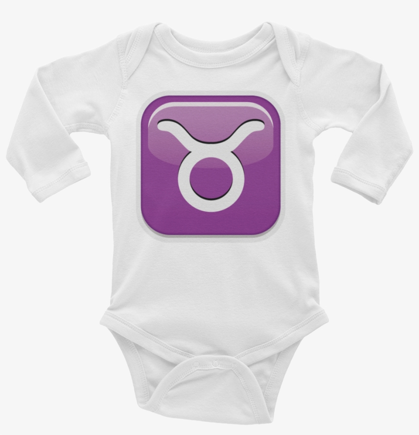 Emoji Baby Long Sleeve One Piece - Horn, transparent png