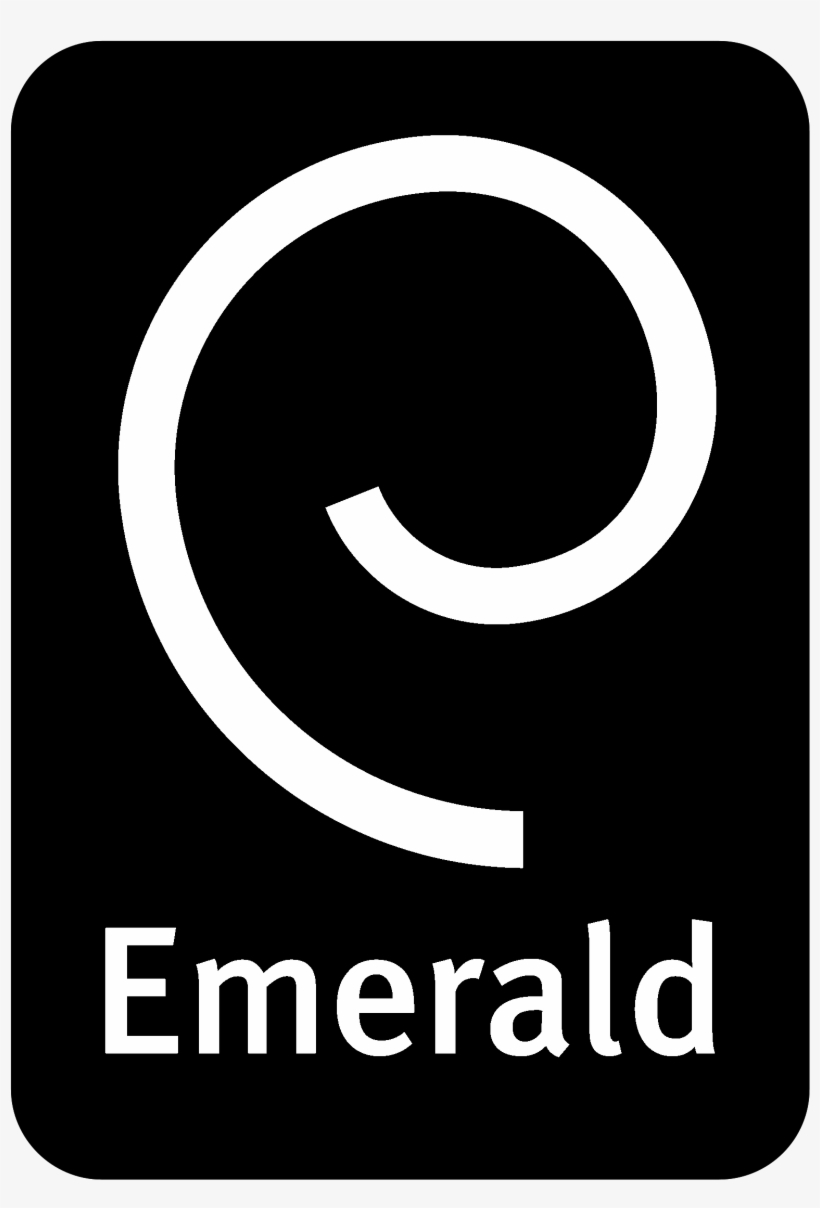 Emerald Logo Black And White - Emerald Journal, transparent png