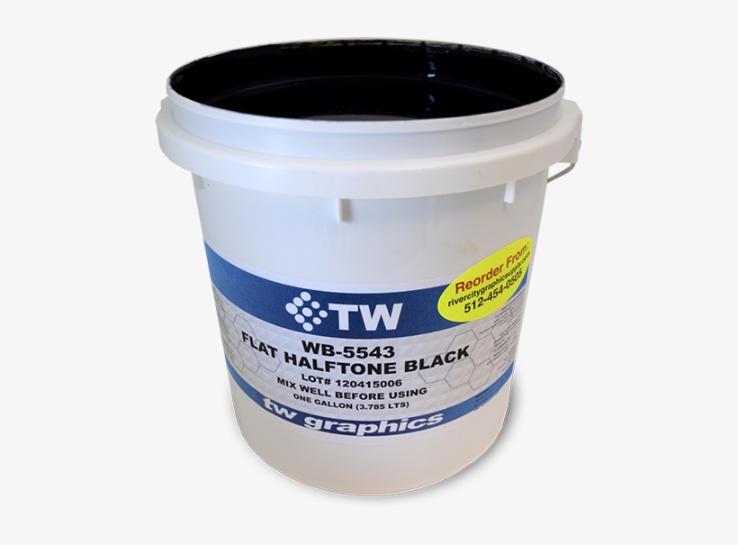 Tw 5543 Flat Halftone Black Water Based Poster Ink - Plastic, transparent png