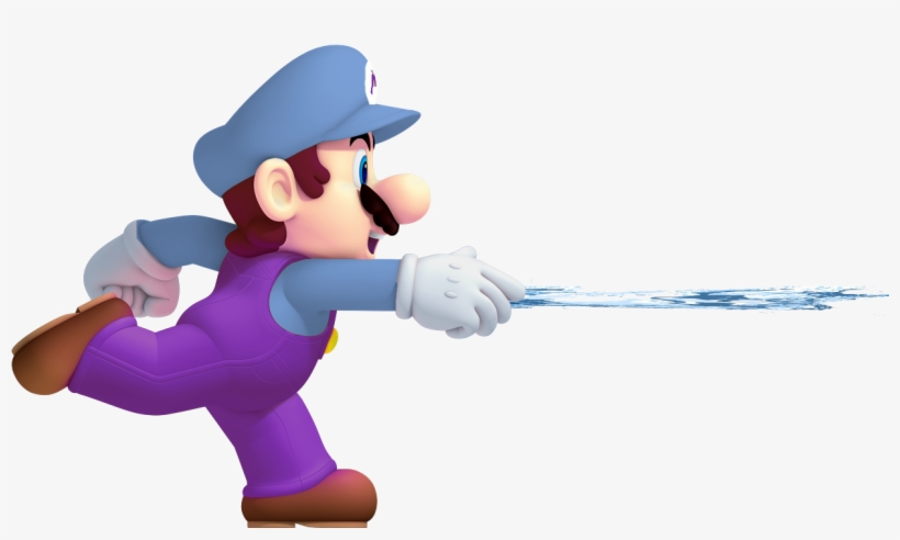 Water Mario - New Super Mario Bros U Fire Mario, transparent png