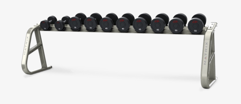 Matrix Commercial Aura G3 5-pair Dumbbell Rack - Dumbbell, transparent png