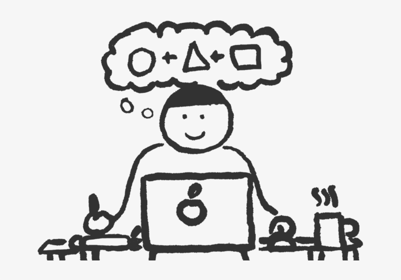 Happy People Are More Productive - Cartoon, transparent png