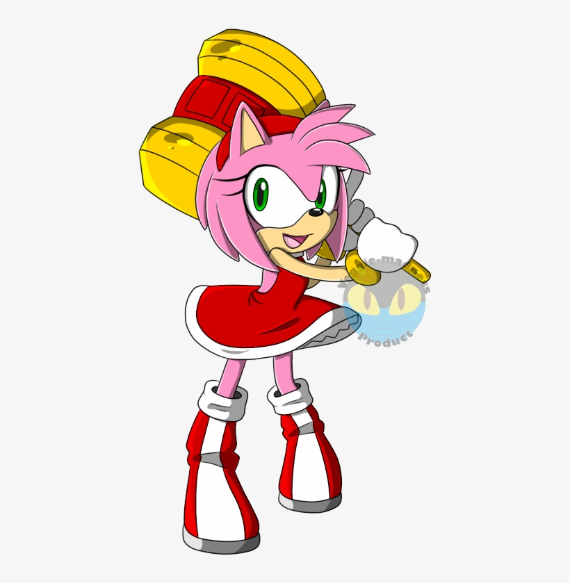 Amy Rose Hammer Times Cartoon 500x850 PNG Download PNGkit