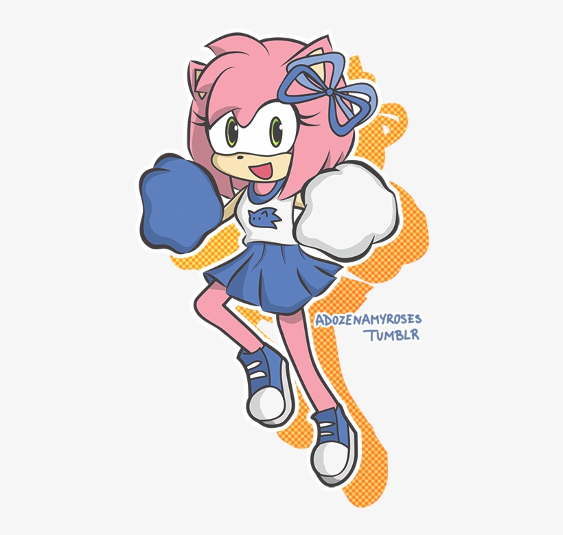 Cheerleader Amy - Amy Rose Cheerleader, transparent png