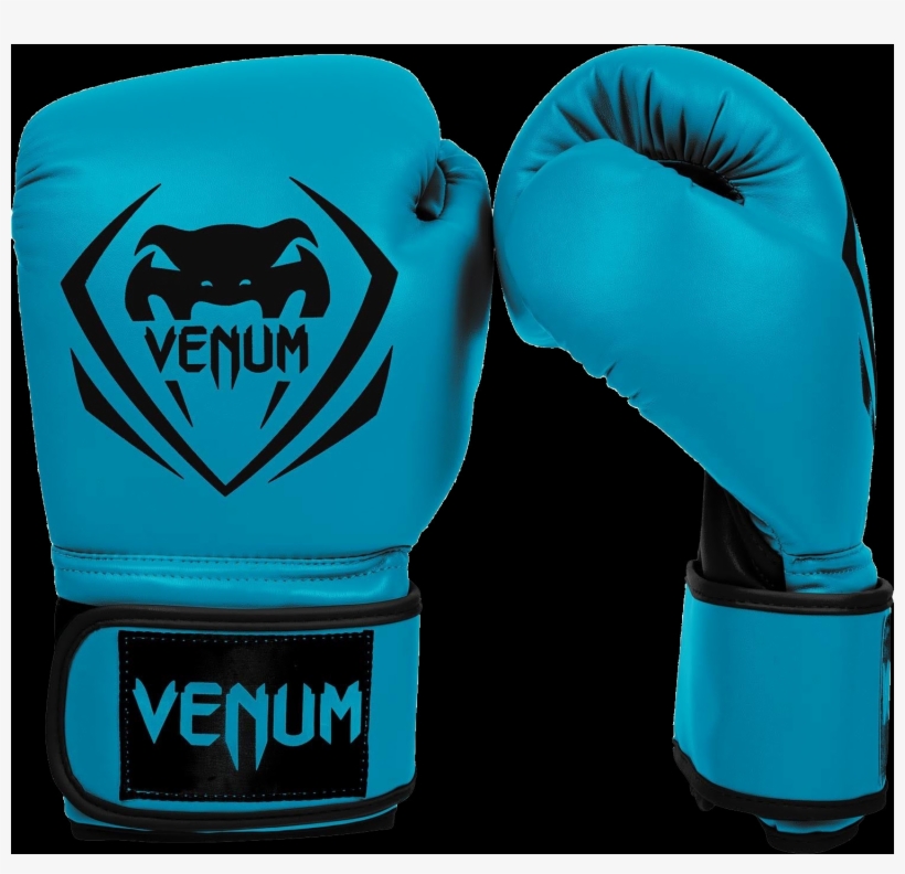 blue venum boxing gloves
